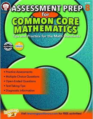 Book cover for Assessment Prep for Common Core Mathematics, Grade 8