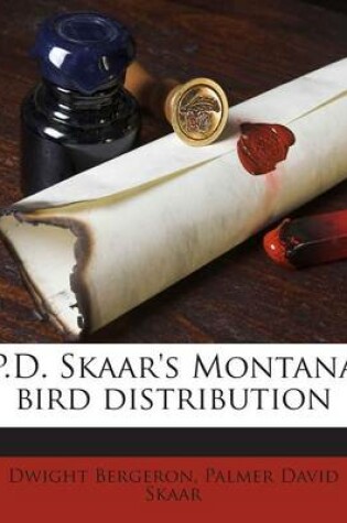 Cover of P.D. Skaar's Montana Bird Distribution