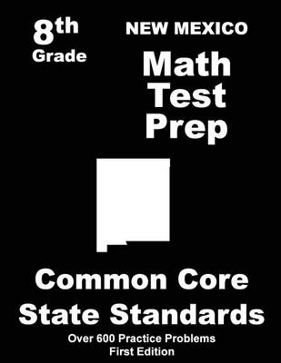 Book cover for New Mexico 8th Grade Math Test Prep
