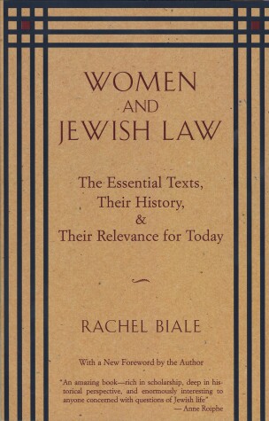 Book cover for Women and Jewish Law