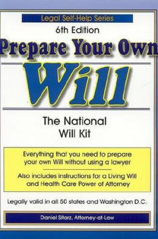 Cover of Prepare Your Own Will Kit