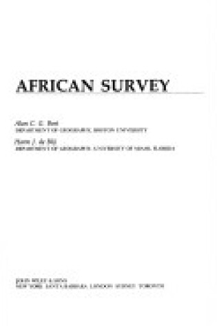 Cover of African Survey