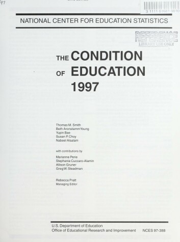 Book cover for Condition of Education, 1997