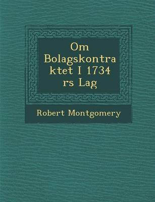 Book cover for Om Bolagskontraktet I 1734 RS Lag