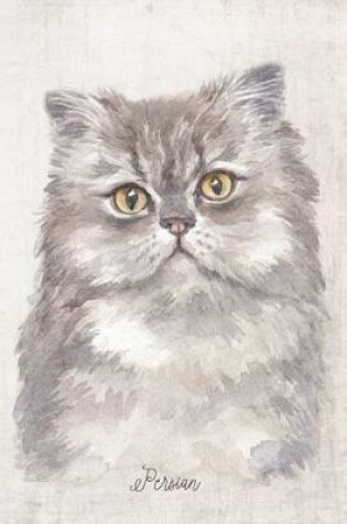 Cover of Persian Cat Portrait Notebook