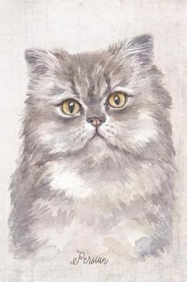 Book cover for Persian Cat Portrait Notebook