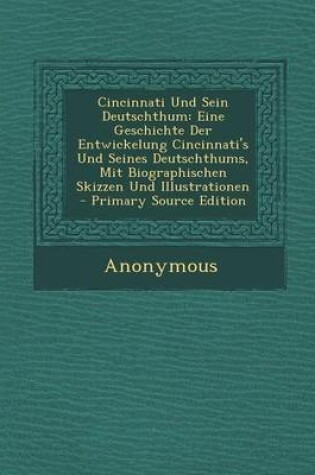 Cover of Cincinnati Und Sein Deutschthum