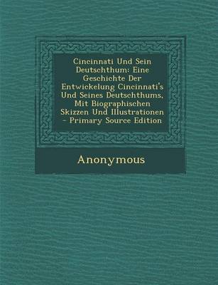 Book cover for Cincinnati Und Sein Deutschthum