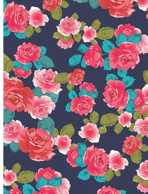 Book cover for Red Roses Floral Pattern