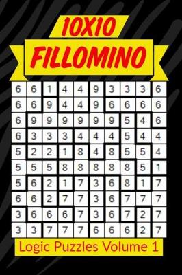 Book cover for 10x10 Fillomino Logic Puzzles Volume 1