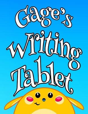 Book cover for Gage's Writing Tablet