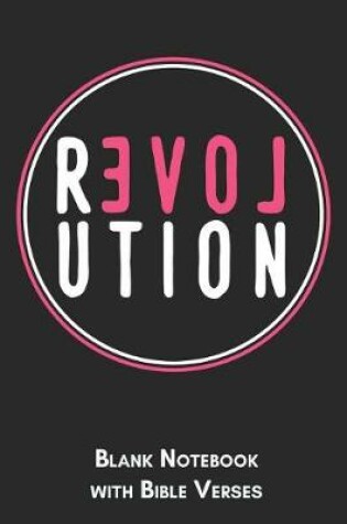 Cover of Revolution Blank Notebook with Bible Verses