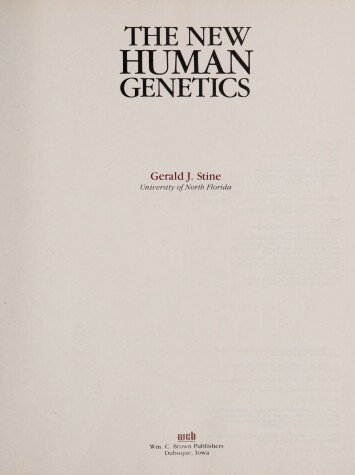 Cover of New Human Genetics