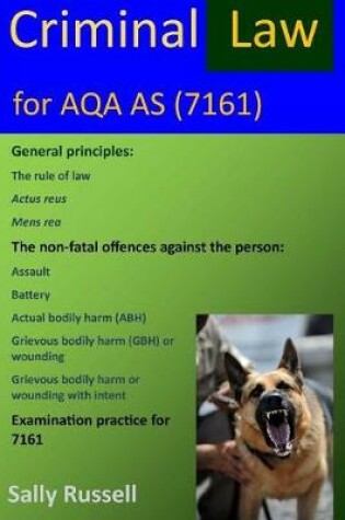 Cover of Criminal Law for AQA AS