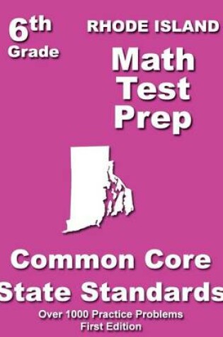 Cover of Rhode Island 6th Grade Math Test Prep