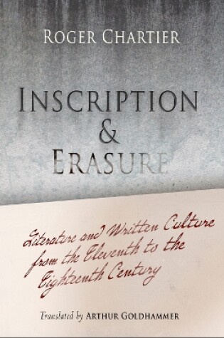 Cover of Inscription and Erasure