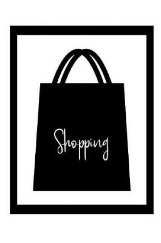 Cover of Shopping Notebook Black and White Shopping Bag