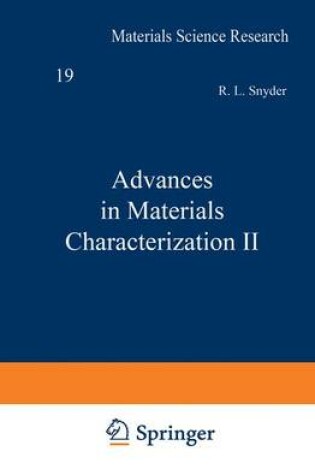 Cover of Advances in Materials Characterization II