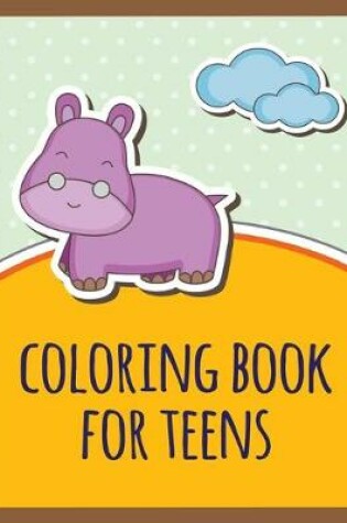 Cover of coloring book for teens