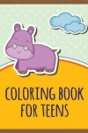 Book cover for coloring book for teens