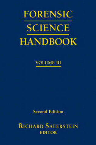 Cover of Forensic Science Handbook, Volume 3