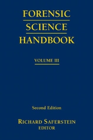 Cover of Forensic Science Handbook, Volume 3