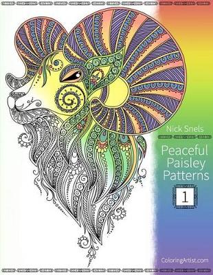 Book cover for Peaceful Paisley Patterns 1