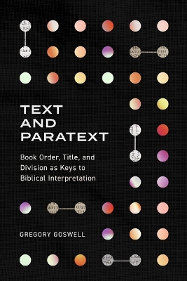 Book cover for Text and Paratext