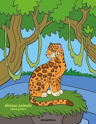 Book cover for African Animals Coloring Book 6