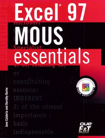 Book cover for MOUS Essentials Excel 97 Proficient