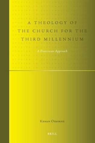 Cover of A Theology of the Church for the Third Millennium