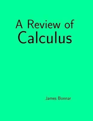 Book cover for A Review of Calculus