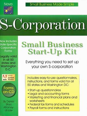 Book cover for S-Corporation Small Business Start-Up Kit