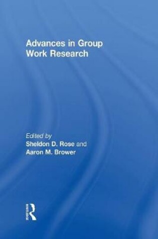 Cover of Advances in Group Work Research