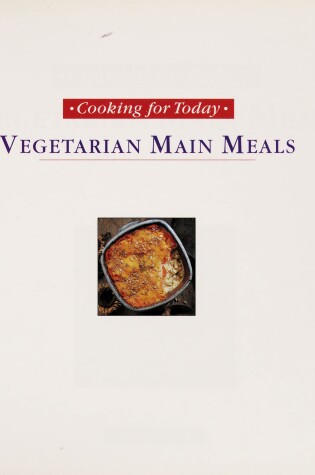 Cover of Vegetable Main Meals