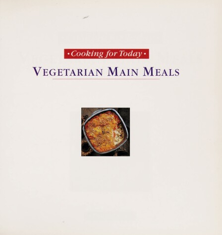 Cover of Vegetable Main Meals