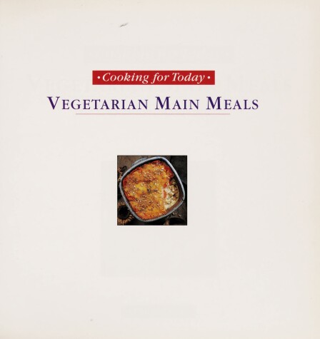 Book cover for Vegetable Main Meals