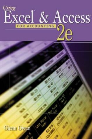 Cover of Using Excel and Access for Accounting