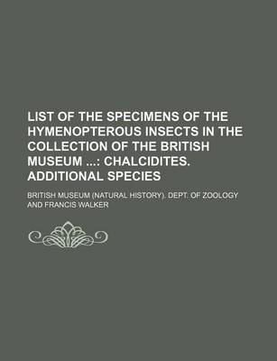 Book cover for List of the Specimens of the Hymenopterous Insects in the Collection of the British Museum