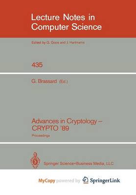 Book cover for Advances in Cryptology - Crypto '89