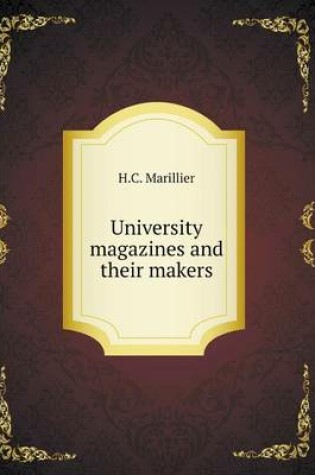 Cover of University magazines and their makers