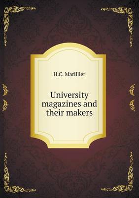 Book cover for University magazines and their makers