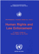 Book cover for Human rights and law enforcement