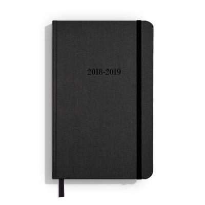 Book cover for Shinola Planner: 2018-2019, 18 Month, Hard Linen, Jet Black (5.25x8.25)