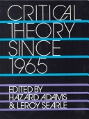Book cover for Critical Theory Since 1965