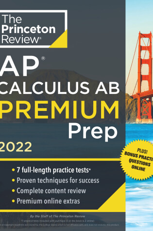 Cover of Princeton Review AP Calculus AB Premium Prep, 2022