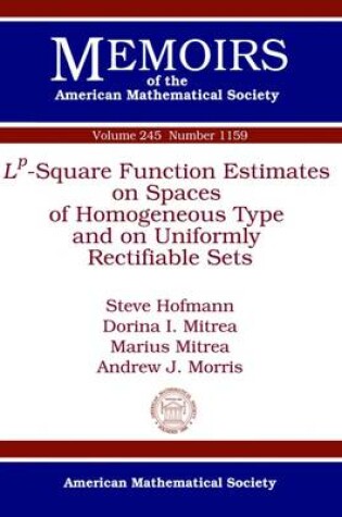 Cover of L^p-Square Function Estimates on Spaces of Homogeneous Type and on Uniformly Rectifiable Sets