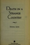 Book cover for Death in a Strange Country