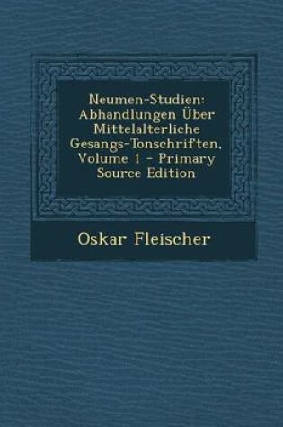 Cover of Neumen-Studien