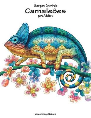 Book cover for Livro para Colorir de Camaleões para Adultos